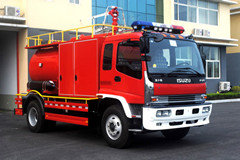 water & foam fire truck