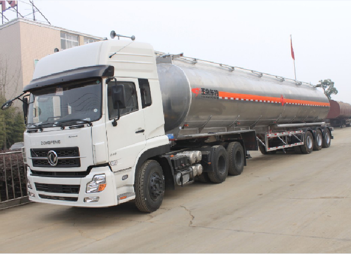 42000 Liters aluminum fuel tank semi-trailer
