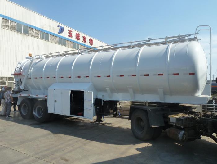 2 axle sewage suction tank semi-trailer