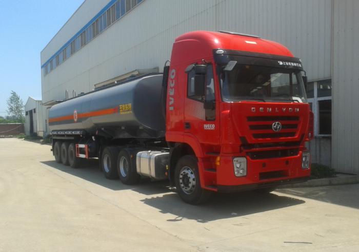 30m3 strong Sulphuric acid tanker semi-trailer