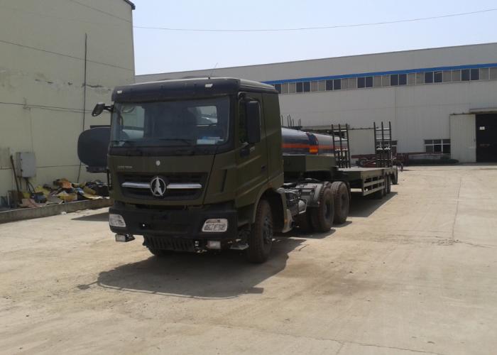 3 axle military use low bed semi-trailer