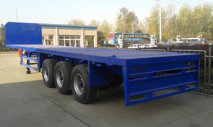 60Ton flat bed container semi-trailer