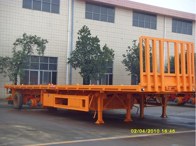 60Ton 40FT flat bed container semi-trailer