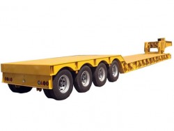 Heavy duty 4 axles concave beam lowbed trailer for excavator
