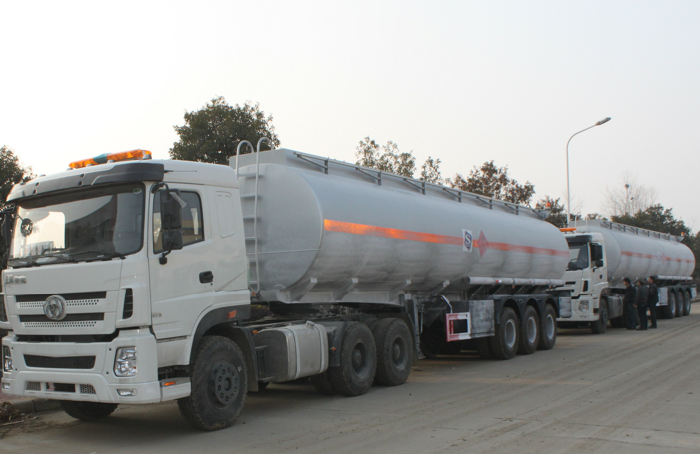 45,000 Liters stainless steel ethanol tanker semi-trailer