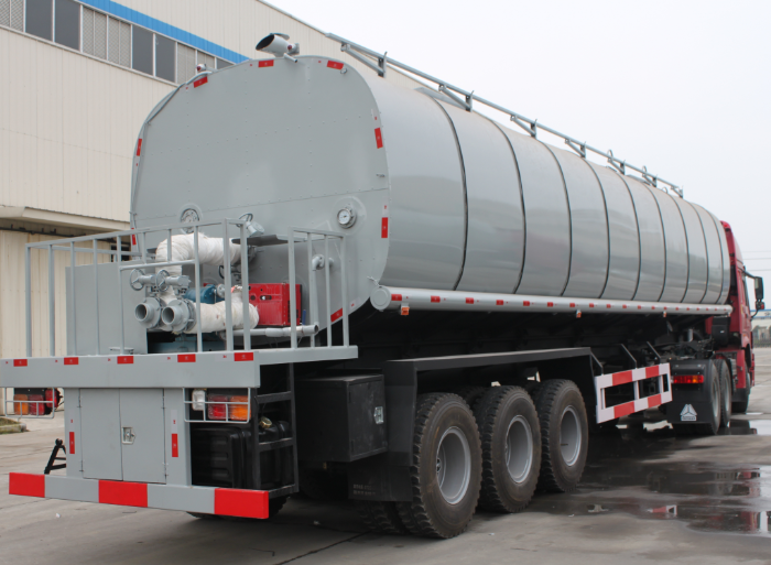 35CBM thermal insulation tank semi-trailer for liquid bitumen